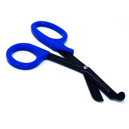 A2Z Scilab Blue Handle with Fluoride Coated Black Blades Trauma Shears 7.25" A2Z-ZR165